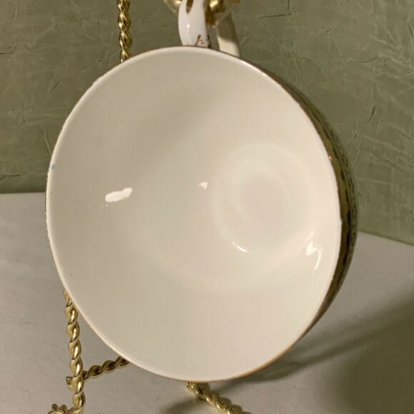 Cup & Saucer White w Blue/Gold Trim BOOTHS Silicon China England “OR REPOUSSE” - Picture 4 of 8